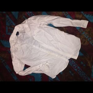 men’s white button up